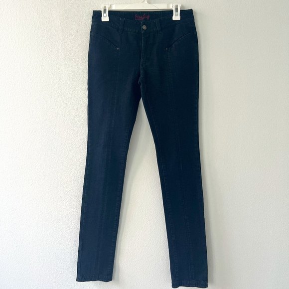 L'Wren Scott Denim - L'Wren Scott Fleur De Lis Dark Denim Jeans Size 29